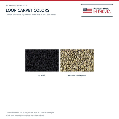 1969-1971 Ford Torino GT 2DR HT/FB Auto w/ 2 Fawn Ins Loop Molded Replacement Carpet Kit - 2-Piece - product details image 10