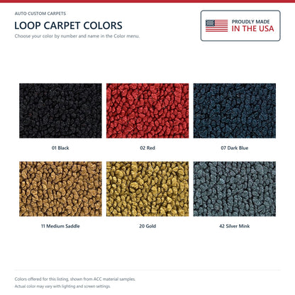 1967-1968 Oldsmobile Delmont 88 4DR Loop Molded Replacement Carpet Kit - 2-Piece - product details image 9