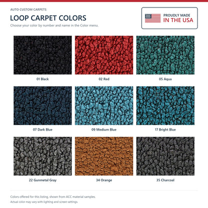 1955-1956 Mercury Monterey 2DR Hardtop/Convertible Loop Replacement Carpet Kit - 2-Piece - product details image 8