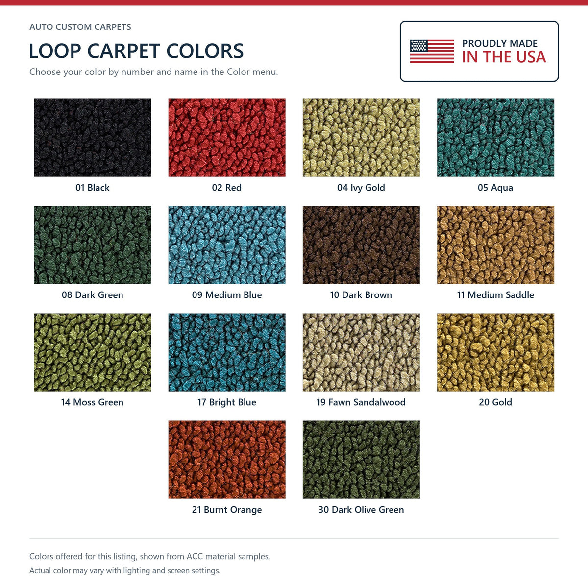 1968-1970 Dodge Charger 4spd Console Strip Loop Molded Replacement Carpet Kit - 3-Piece - product details image 5