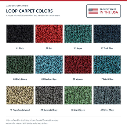1962-1964 Buick Wildcat 4DR Hardtop Loop Molded Replacement Carpet Kit - 2-Piece - product details image 9