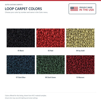 1973 Buick Century 4DR Auto Loop Molded Replacement Carpet Kit - 2-Piece - product details image 9