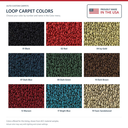 1971-1973 Buick LeSabre 2DR Auto Loop Molded Replacement Carpet Kit - 2-Piece - product details image 9