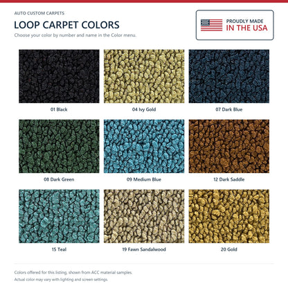 1971-1973 Dodge Charger Auto Loop Molded Replacement Carpet Kit - 2-Piece - product details image 9