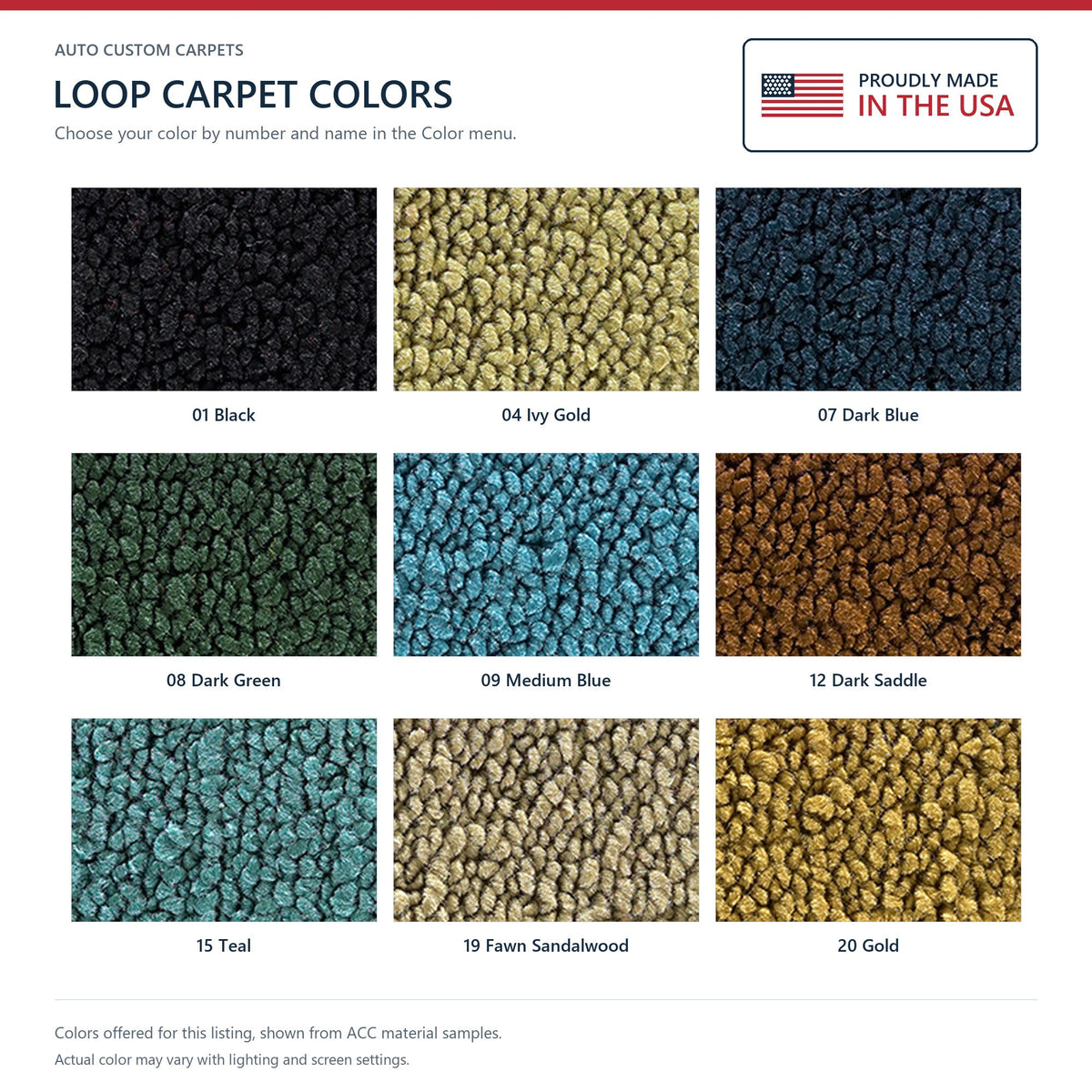 1971-1973 Dodge Charger 4spd Bucket Seat with Console Loop Molded Replacement Carpet Kit - 2-Piece - product details image 9