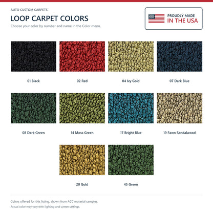 ACC Loop color options for this listing - Proudly Made in the USA