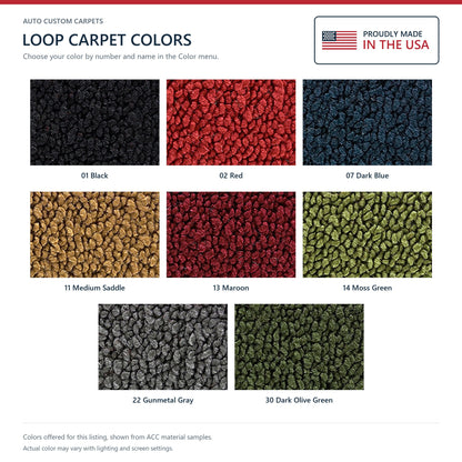 1969 Pontiac Firebird Trans Am Door Panel Inserts Loop Replacement Carpet Kit - 2-Piece - product details image 4