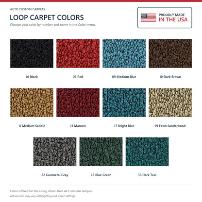 1966 GMC 2500 Rear Cab Wall Loop Replacement Carpet Kit - 1-Piece - product details image 4