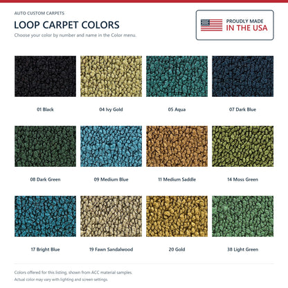 1971-1973 Cadillac Eldorado Loop Molded Replacement Carpet Kit - 1-Piece - product details image 9