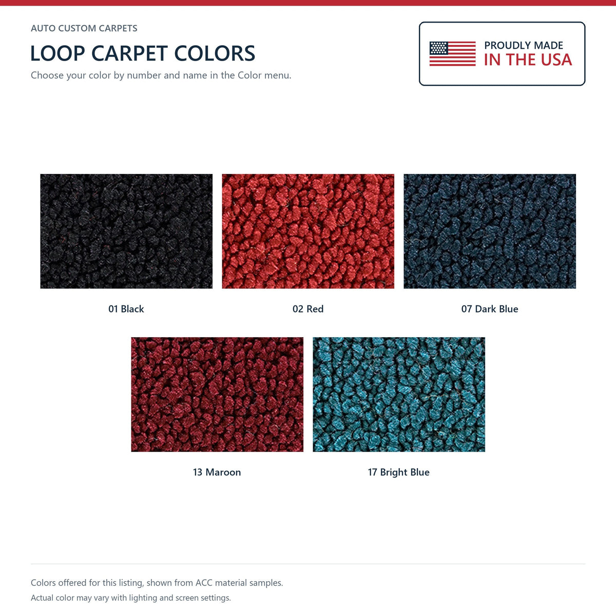 1964 Oldsmobile Jetstar 88 2DR Auto Loop Molded Replacement Carpet Kit - 2-Piece - product details image 9