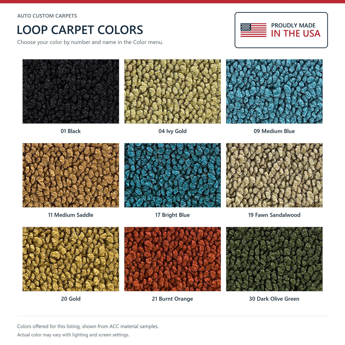 1969 Dodge Charger Daytona Auto Loop Molded Replacement Carpet Kit - 2-Piece - product details image 9