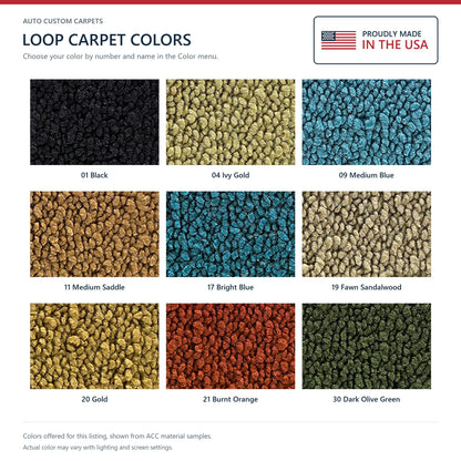 1969 Dodge Charger Daytona Auto Loop Molded Replacement Carpet Kit - 2-Piece - product details image 9