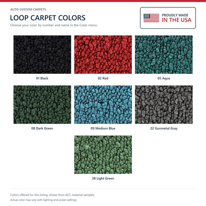 1957-1958 Cadillac Series 60 Fleetwood 4DR Hardtop Loop Replacement Carpet Kit - 3-Piece - product details image 8