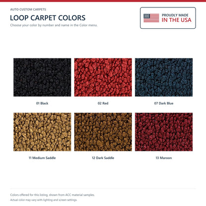 1965-1973 Jeep J-2500 Reg Cab Pickup Full Floor Loop Molded Replacement Carpet Kit - 1-Piece - product details image 9