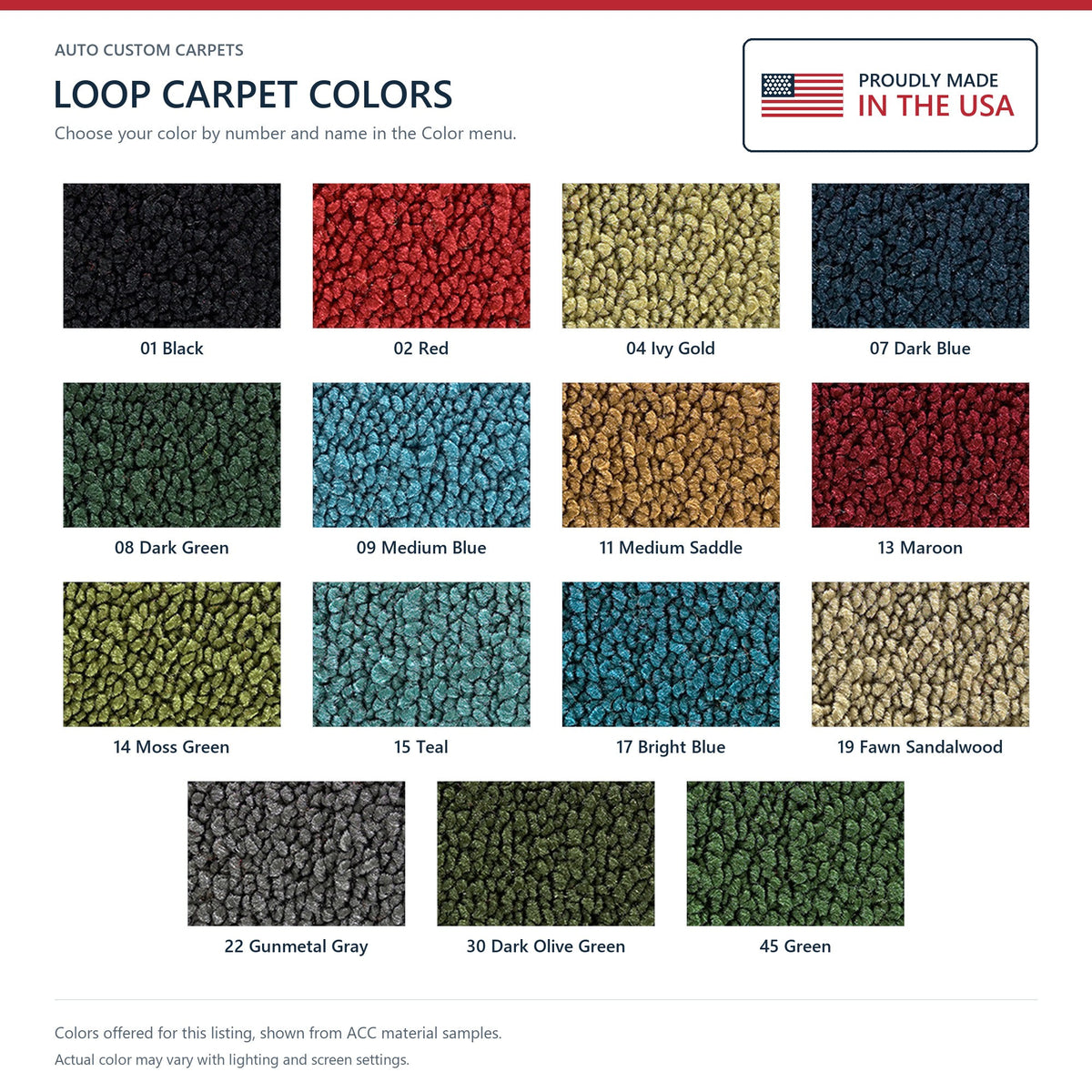 1968-1972 Buick Skylark 2DR 4spd without Console Loop Molded Replacement Carpet Kit - 2-Piece - product details image 9