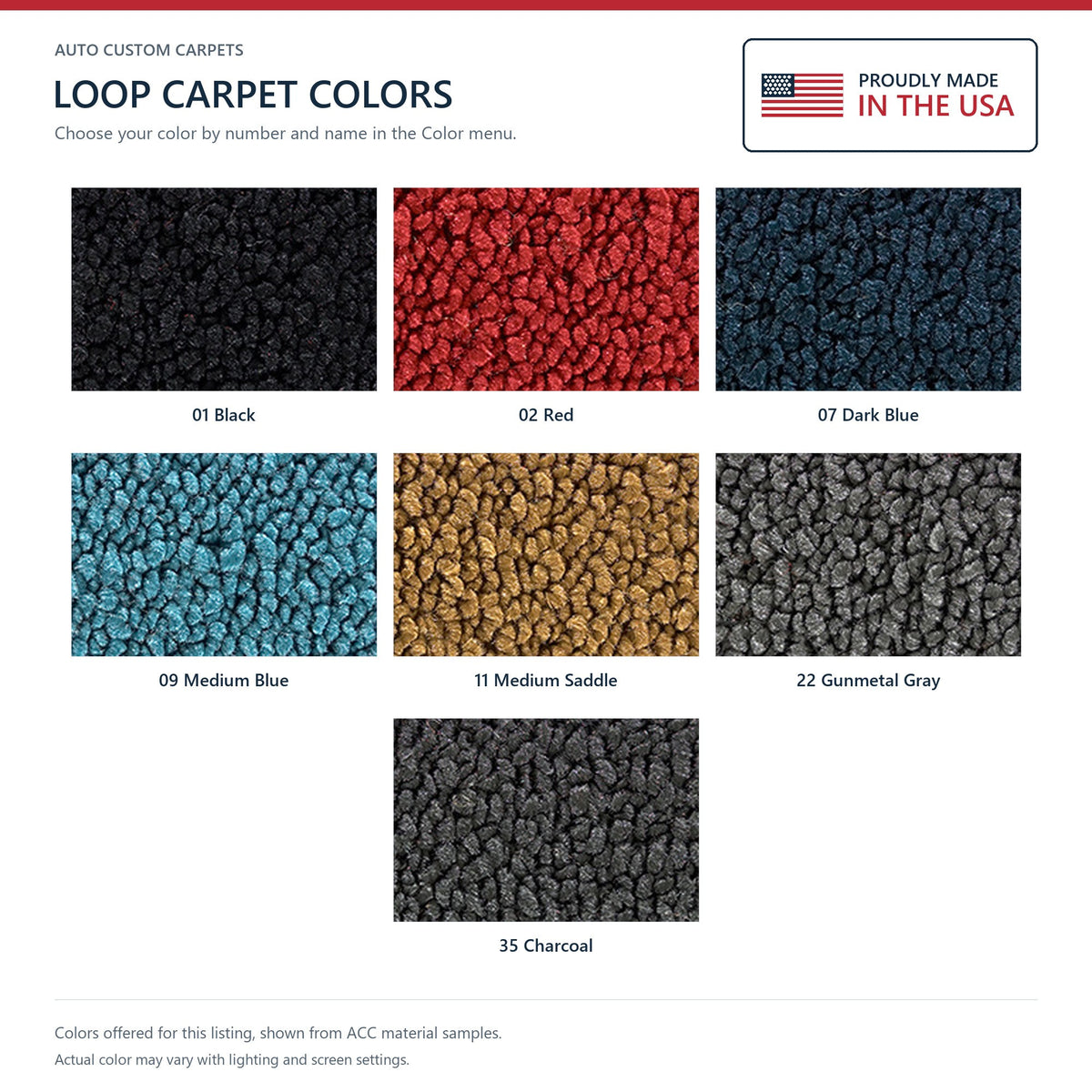 1953-1956 Ford F-100 Reg Cab 2WD Auto/3spd Column w/o Gas Tank Loop Replacement Carpet Kit - 1-Piece - product details image 