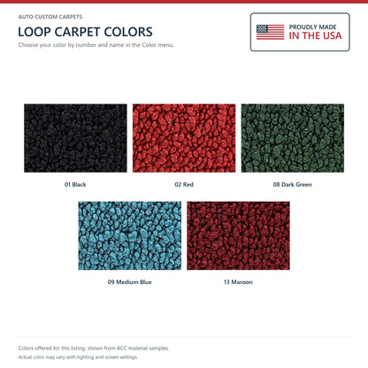 1973 Chevrolet El Camino 4spd Loop Molded Replacement Carpet Kit - 2-Piece - product details image 9