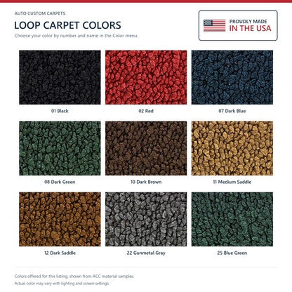 1976 Chevrolet Corvette Complete with Pad Loop Molded Replacement Carpet Kit - 9-Piece - product details image 10