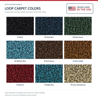 1970-1971 Mercury Montego Villager 4DR Wagon Loop Molded Replacement Carpet Kit - 2-Piece - product details image 9