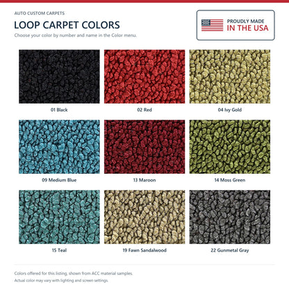 1968-1969 Buick Special 2DR 4spd with Console Loop Molded Replacement Carpet Kit - 2-Piece - product details image 9