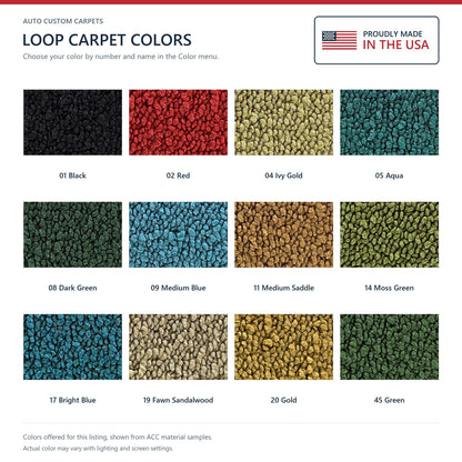 1968-1972 Oldsmobile Vista Cruiser 4DR Auto Loop Molded Replacement Carpet Kit - 2-Piece - product details image 9