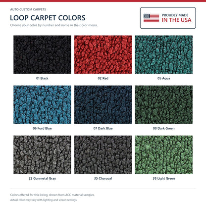 1952-1954 Mercury Monterey 4DR Sedan Loop Replacement Carpet Kit - 2-Piece - product details image 8