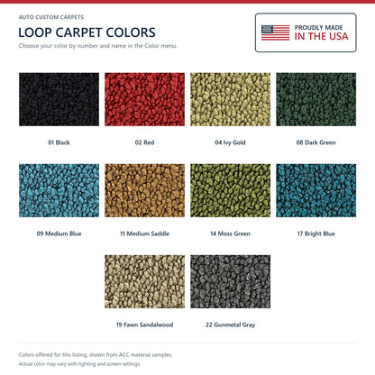 1971-1973 Chevrolet Vega Pass Area Loop Molded Replacement Carpet Kit - 1-Piece - product details image 9
