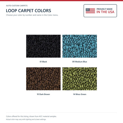 1970-1971 American Motors Gremlin Pass Area Loop Molded Replacement Carpet Kit - 1-Piece - product details image 9