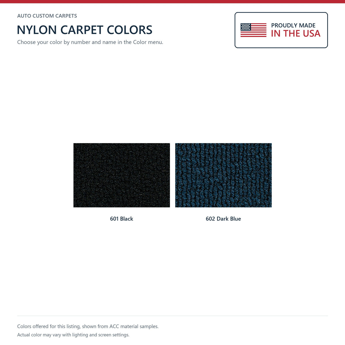 1970 Ford Mustang Mach 1 w/ 2 Dk Blue Ins w/ Shift Cut FB Nylon Replacement Carpet Kit - 2-Piece - product details image 9