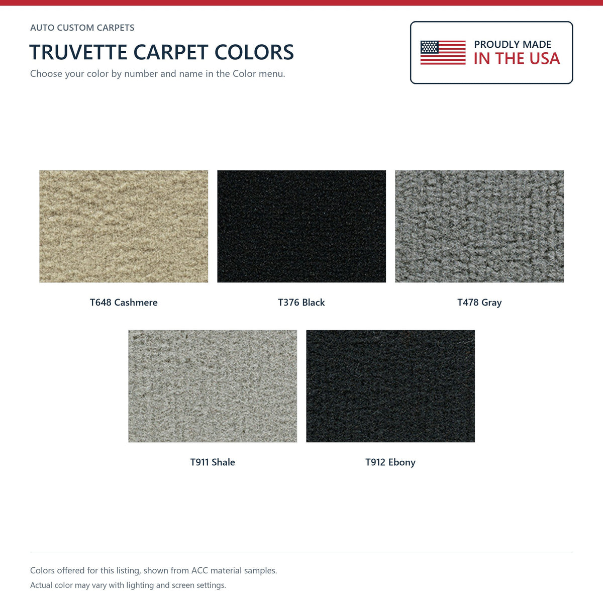 2005-2013 Chevy Corvette Coupe Front w/ Truvette Replacement Carpet Kit w/ Mass Backing - 3-Piece - product details image 9