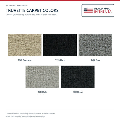 2005-2013 Chevy Corvette Coupe Front w/ Truvette Replacement Carpet Kit w/ Mass Backing - 3-Piece - product details image 9