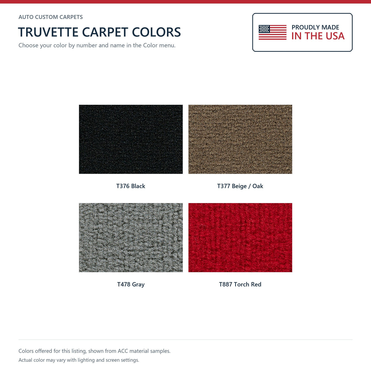 1994-1996 Chevrolet Corvette Console Strip Truvette Molded Replacement Carpet Kit - 2-Piece - product details image 6