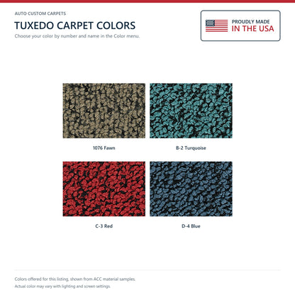 1961-1962 Chevrolet Biscayne 4DR Hardtop/Sedan 4spd Tuxedo Molded Replacement Carpet Kit - 2-Piece - product details image 7