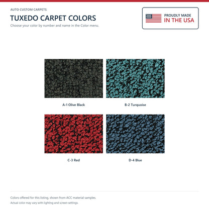 1960 Chevrolet Bel Air 2DR Hardtop Tuxedo Molded Replacement Carpet Kit - 2-Piece - product details image 8