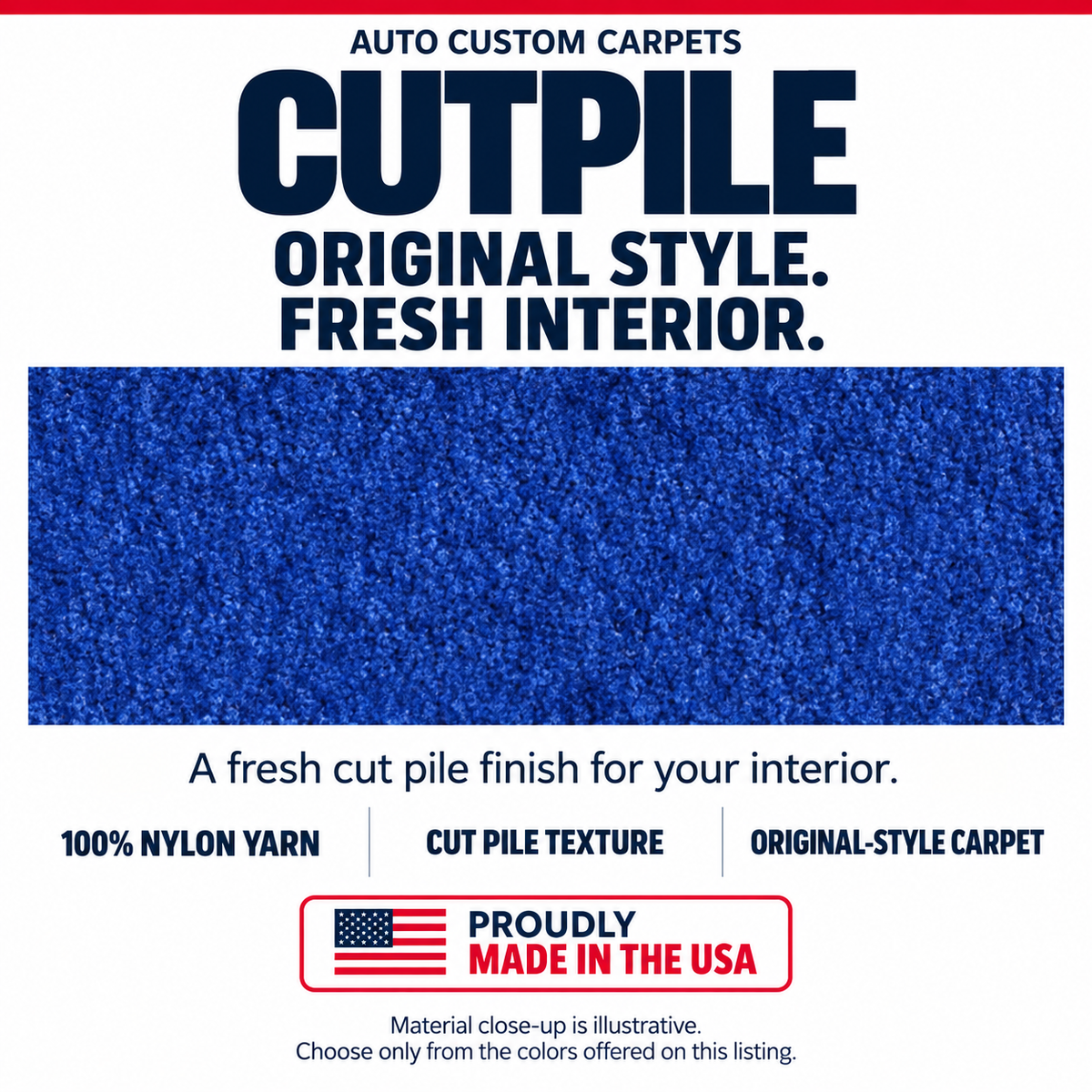 1976-1979 Buick Skylark 4DR Cutpile Molded Replacement Carpet Kit - 2-Piece - product details image 7
