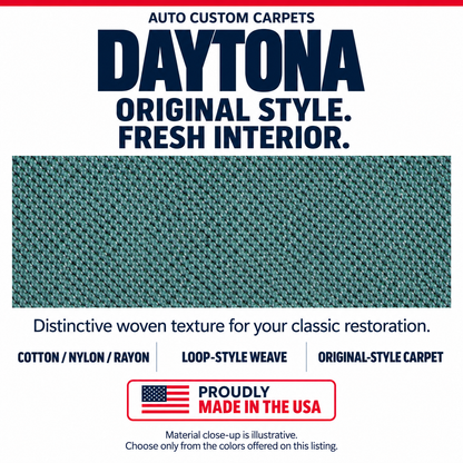 1956 Chevy One-Fifty Series 2DR Wagon Bucket Seat Pass Area Daytona Replacement Carpet Kit - 3-Piece - product details image 