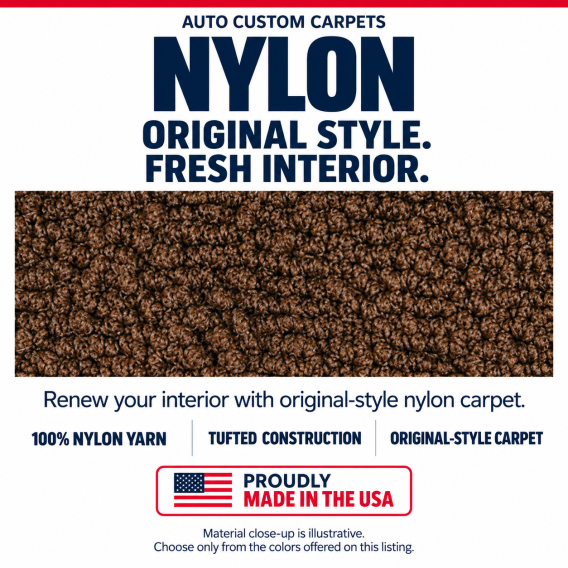 ACC NYLON original-style flooring material and verified construction details - illustrative textu...