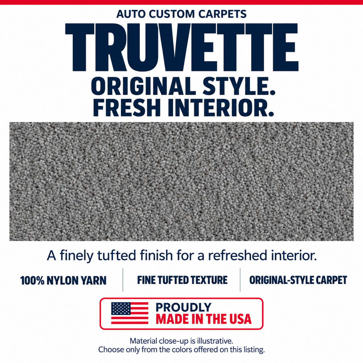 1994-1996 Chevrolet Corvette Console Strip Truvette Molded Replacement Carpet Kit - 2-Piece - product details image 5