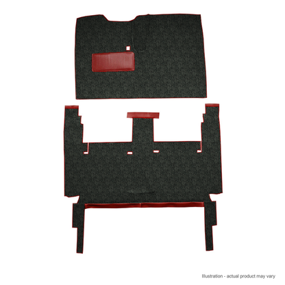 1960-1964 Chevrolet Corvair 2DR Coupe Tuxedo Replacement Carpet Kit - 2-Piece - product details image 2