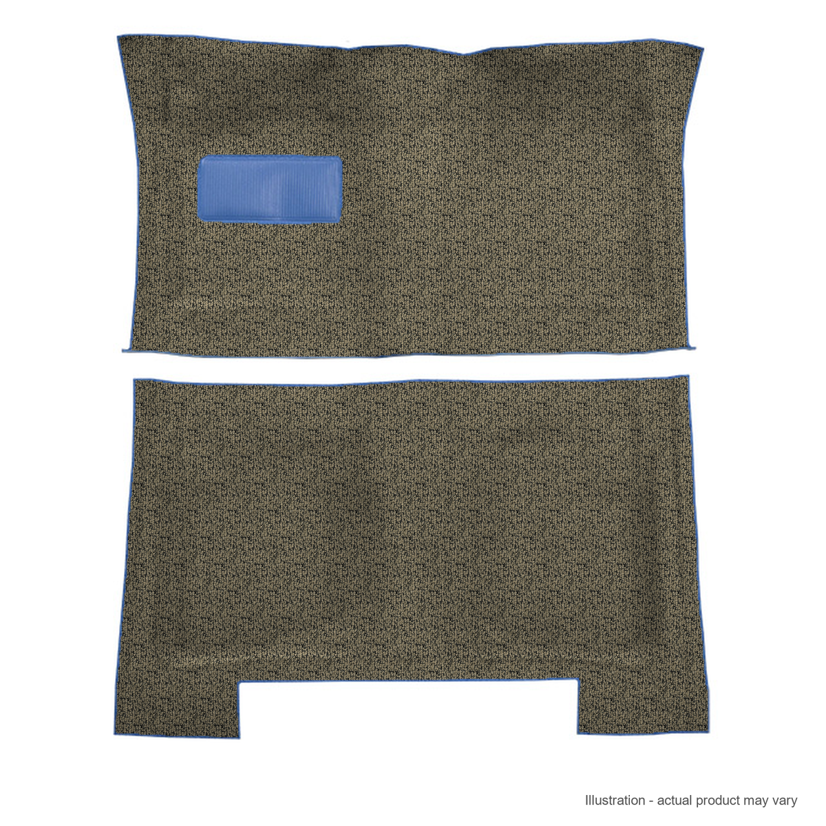 1961-1962 Chevrolet Impala 4DR Hardtop Auto Tuxedo Molded Replacement Carpet Kit - 2-Piece - product details image 2