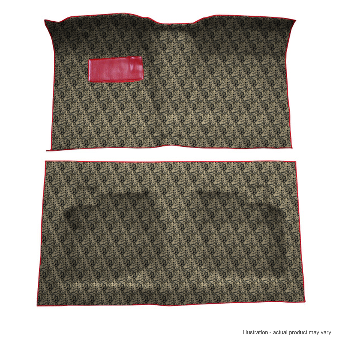1959-1960 Chevrolet Biscayne 2DR Full Tuxedo Molded Replacement Carpet Kit - 2-Piece - product details image 2
