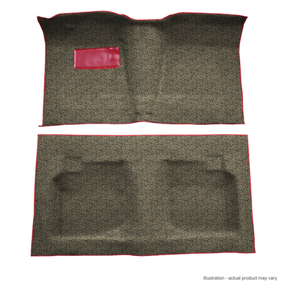 1959-1960 Chevrolet Biscayne 2DR Full Tuxedo Molded Replacement Carpet Kit - 2-Piece - product details image 2