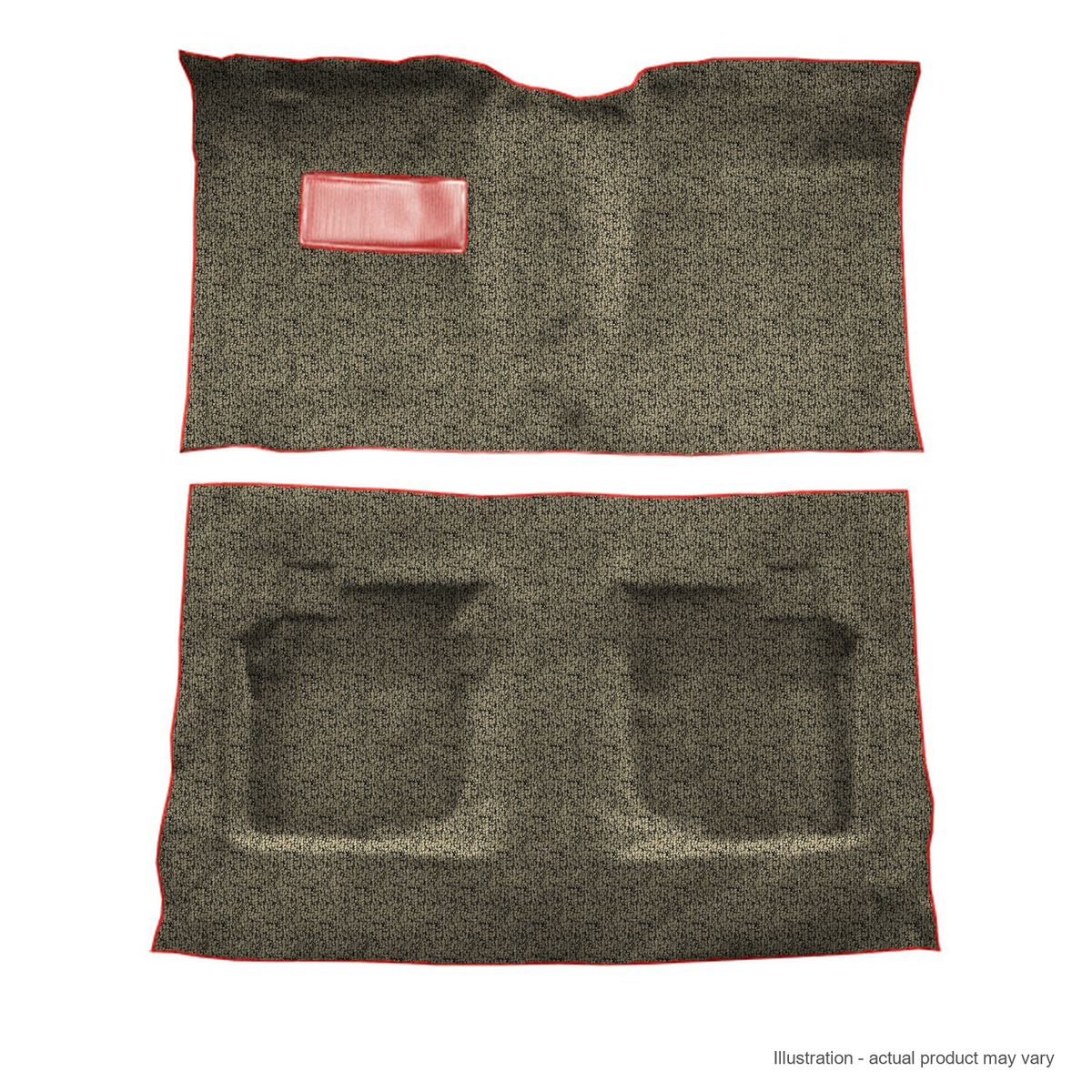1959-1960 Chevrolet El Camino Full Tuxedo Molded Replacement Carpet Kit - 2-Piece - product details image 2