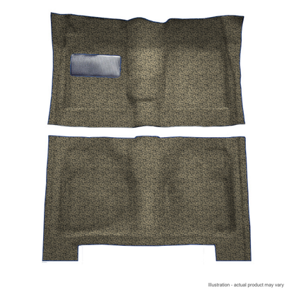 1961-1962 Chevrolet Biscayne 4DR Hardtop/Sedan 4spd Tuxedo Molded Replacement Carpet Kit - 2-Piece - product details image 2