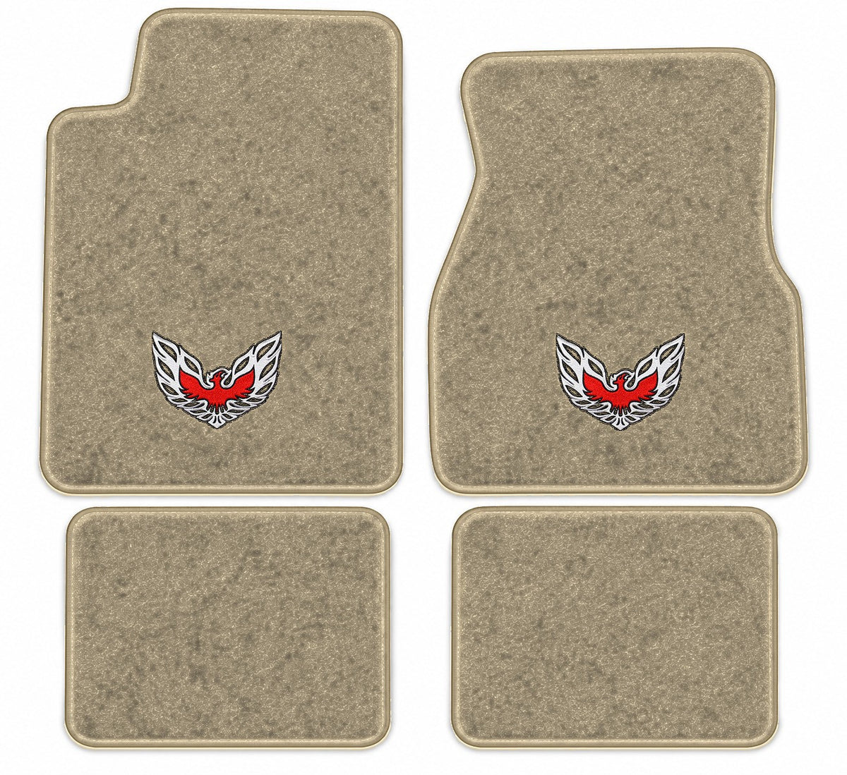 1993-2002 Pontiac Firebird Molded Cutpile Floor Mats with Embroidered Logo Choices - 4-Piece - product details image 9