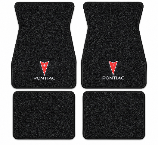 1969 Pontiac Firebird Trans Am Loop Floor Mats with Embroidered Logo Choices - 4-Piece - product details image 2