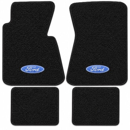 1964-1966 Ford Thunderbird Loop Floor Mats with Embroidered Logo Choices - 4-Piece - product details image 3