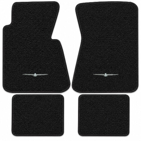 1964-1966 Ford Thunderbird Loop Floor Mats with Embroidered Logo Choices - 4-Piece - product details image 4