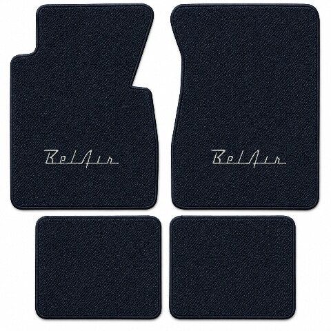 1955-1957 Chevy Bel Air Daytona Floor Mats with Embroidered Logo Choices - 4-Piece - product details image 3