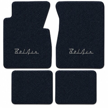 1955-1957 Chevy Bel Air Daytona Floor Mats with Embroidered Logo Choices - 4-Piece - product details image 3